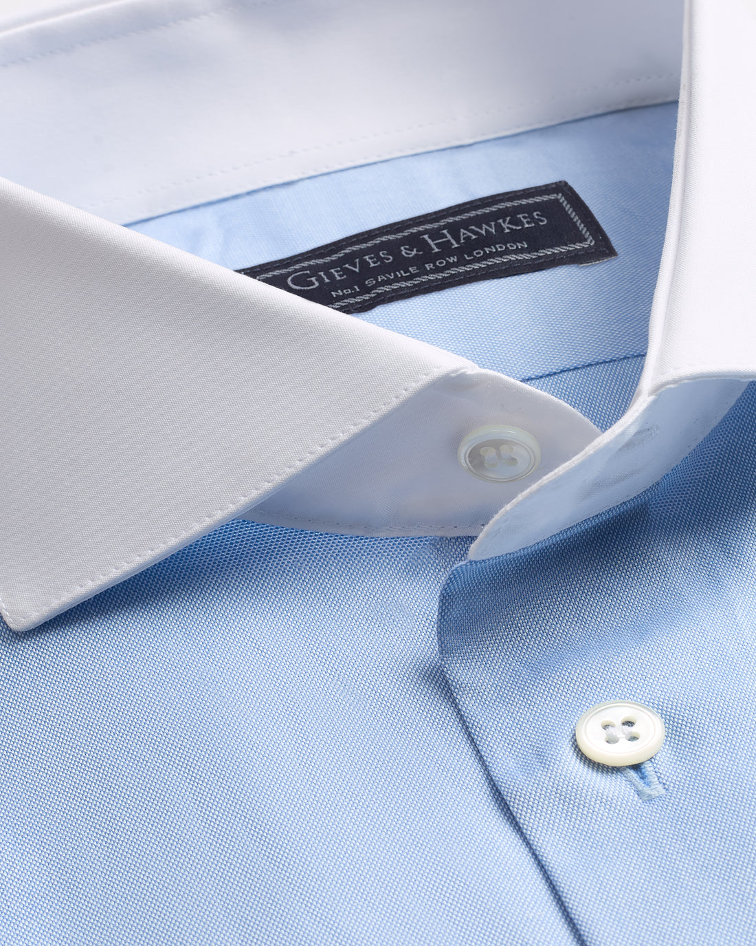 Warren Cotton Double Cuff Shirt Blue