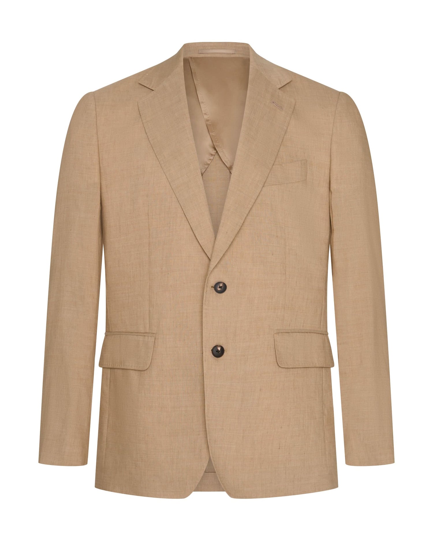 Speke Linen Virgin Wool Stretch Suit Jacket Tan