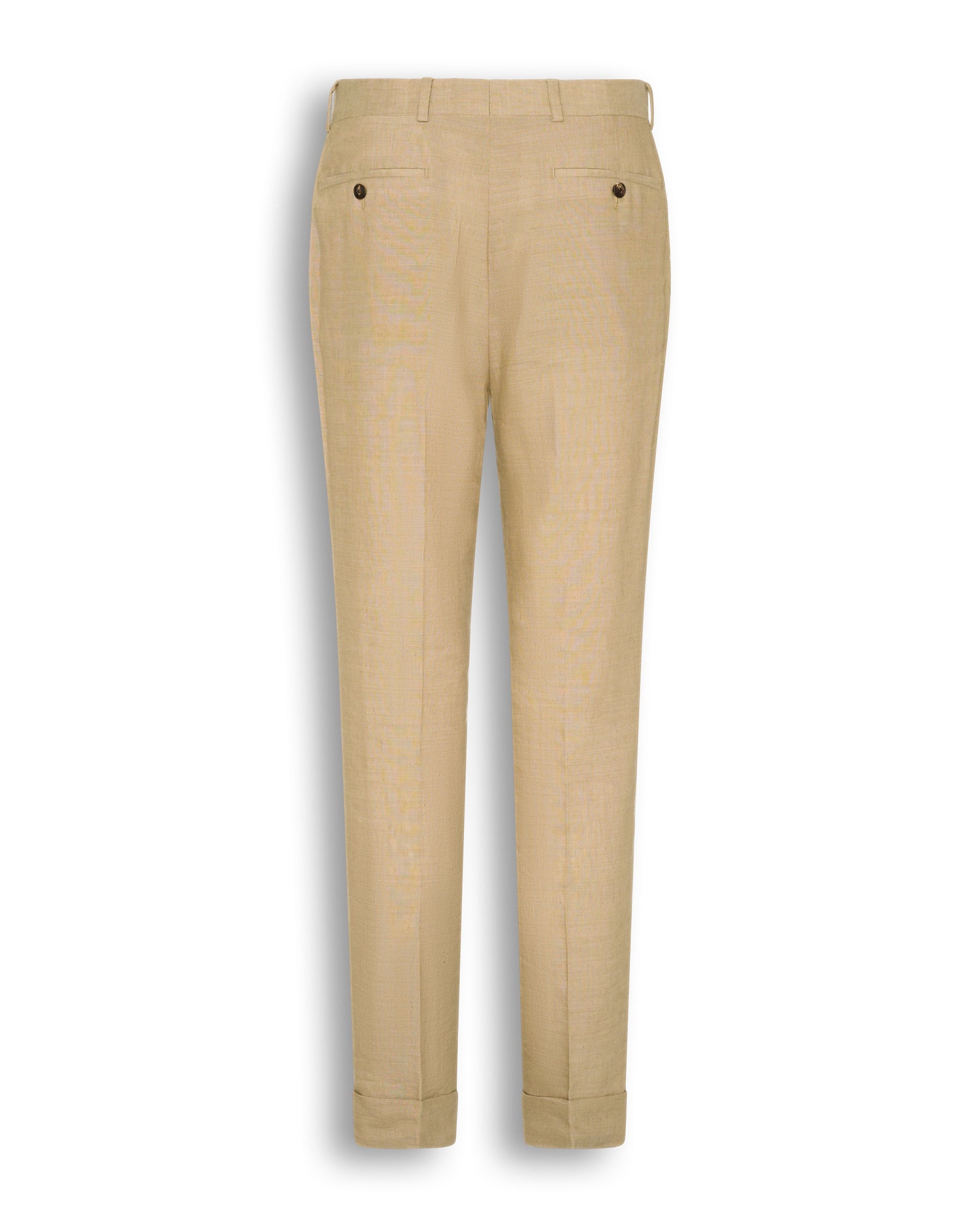 Speke Linen Virgin Wool Elastane Suit Trouser Tan