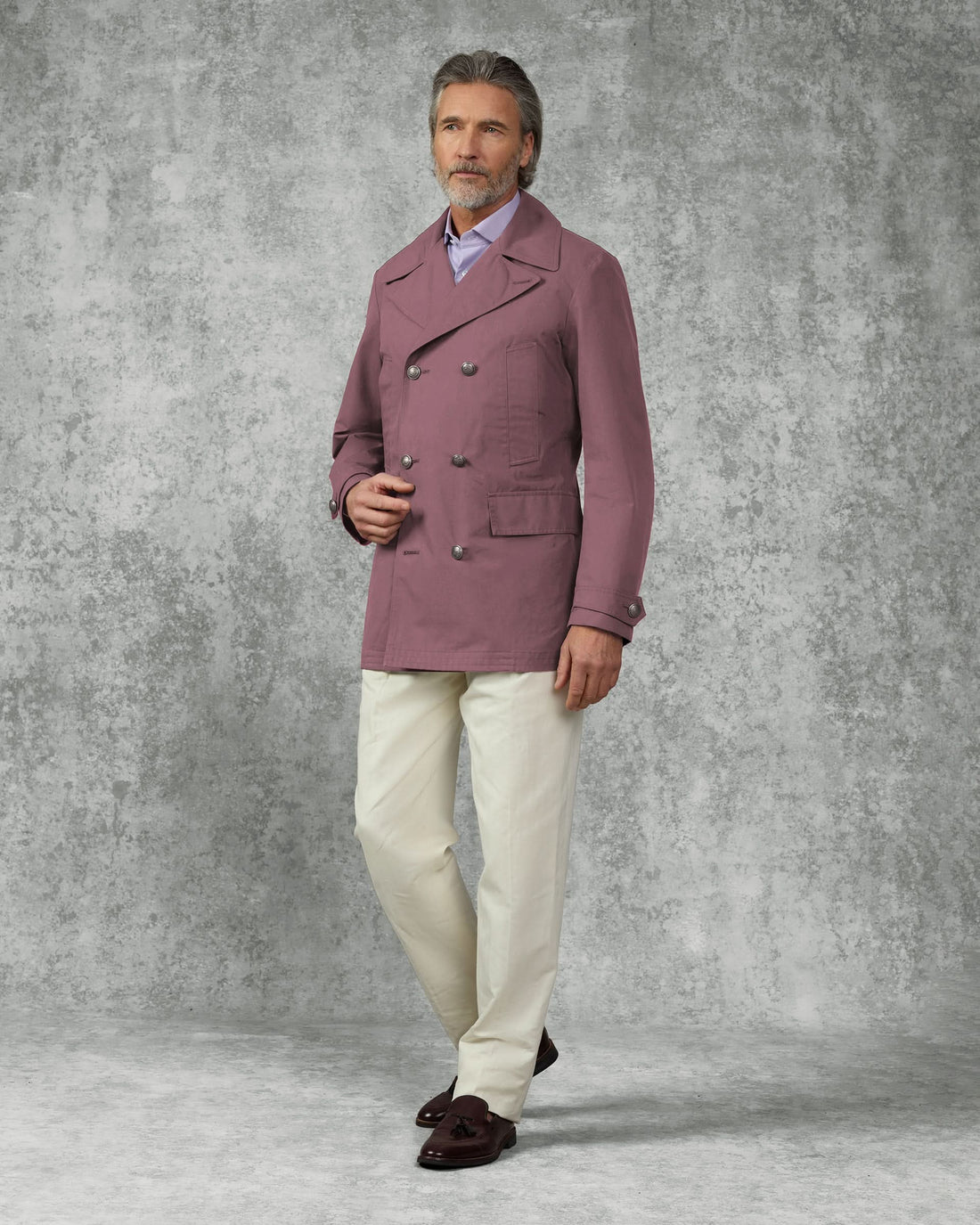 Spencer Cotton Water Repellent Peacoat Mauve