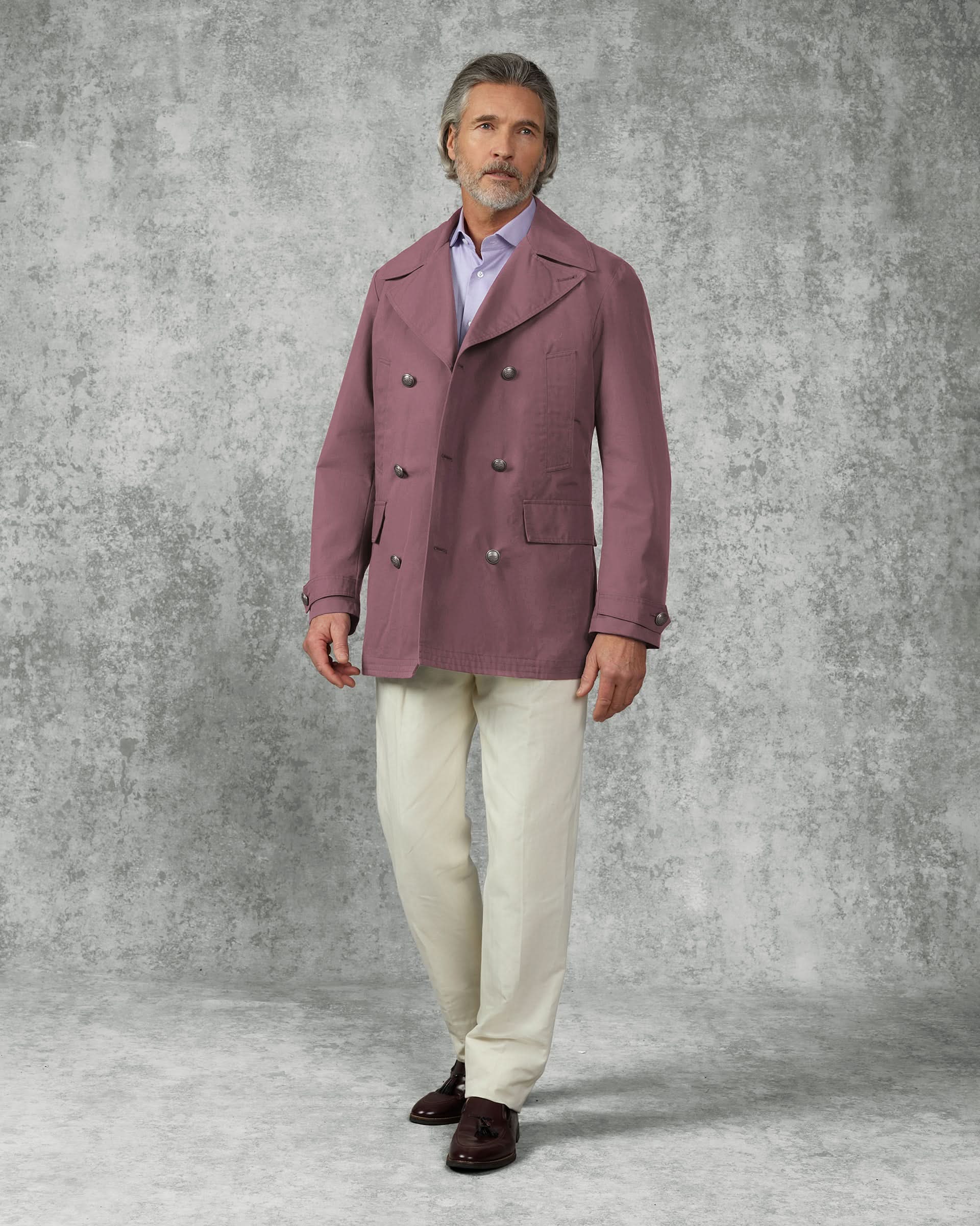 Spencer Cotton Water Repellent Peacoat Mauve