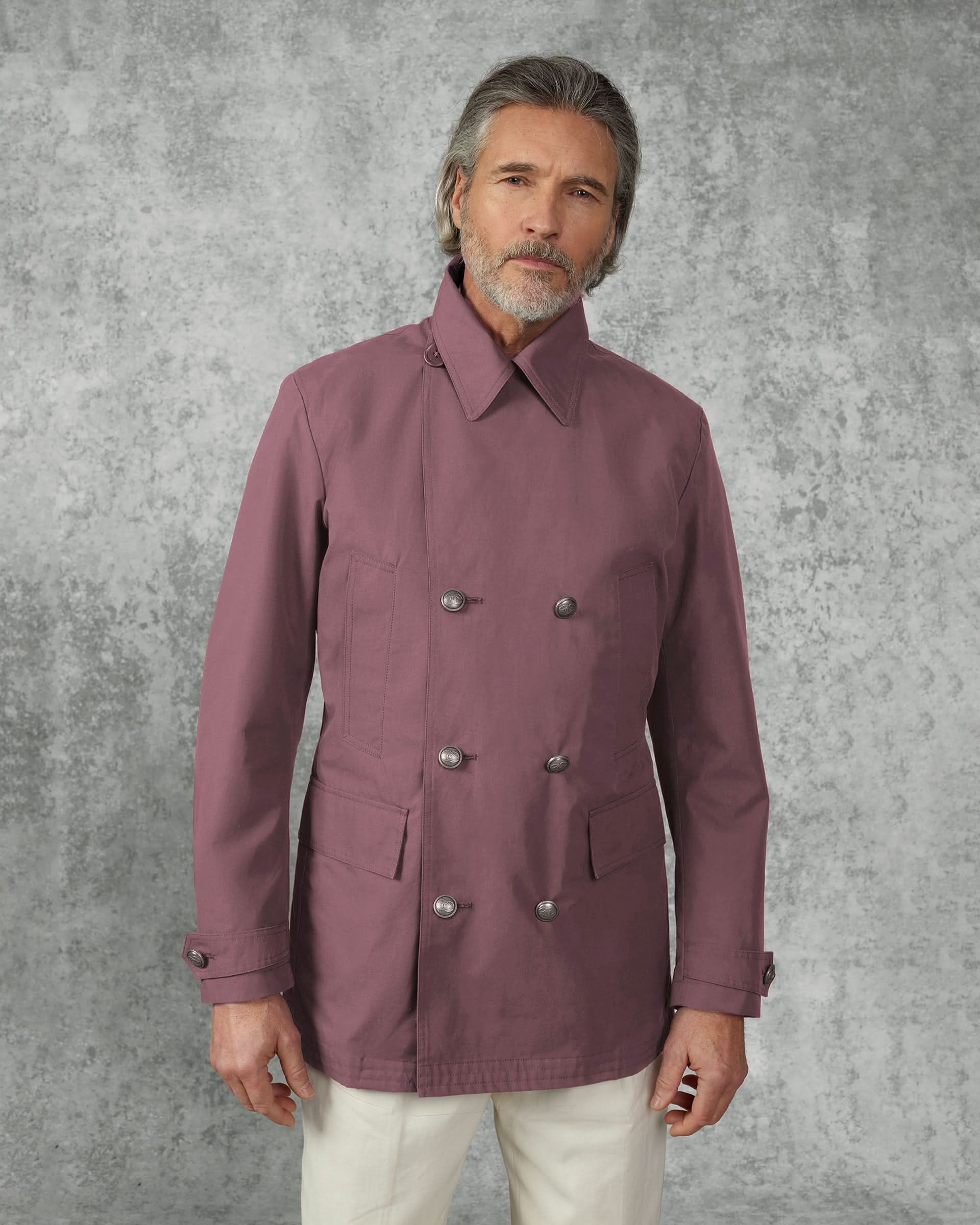Spencer Cotton Water Repellent Peacoat Mauve
