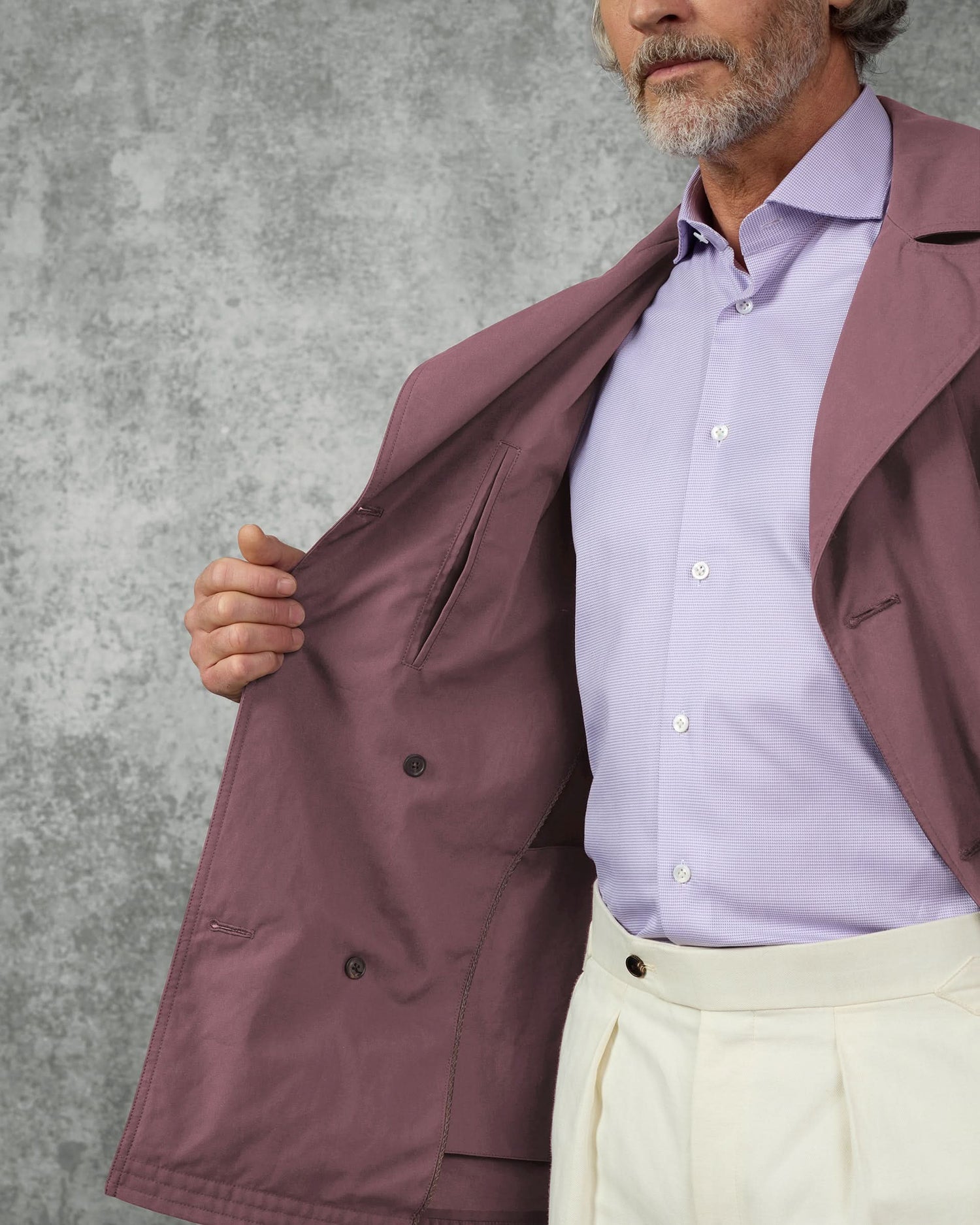 Spencer Cotton Water Repellent Peacoat Mauve