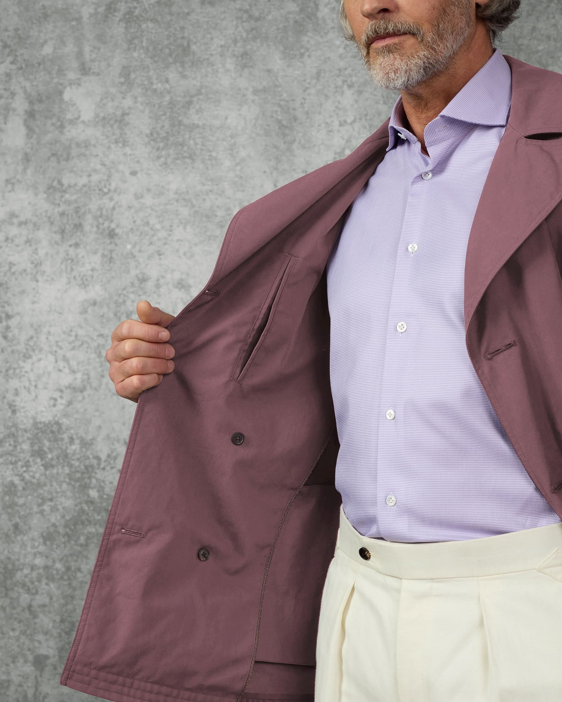 Spencer Cotton Water Repellent Peacoat Mauve