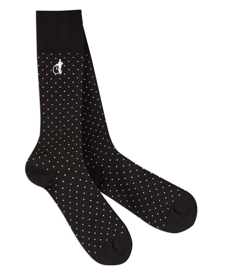 Spot Style Knitted Socks Black