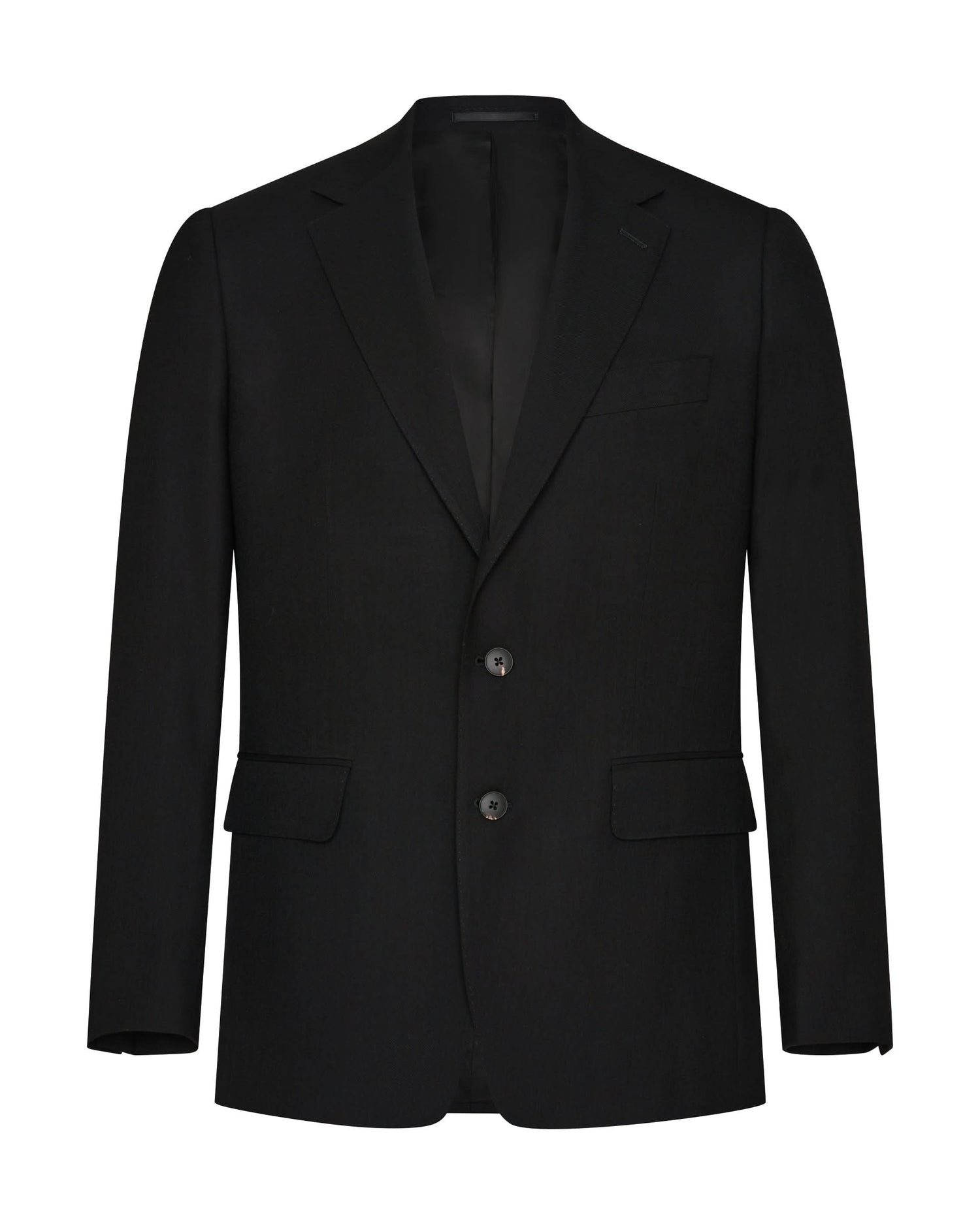 Stark Virgin Wool Twill Suit Black