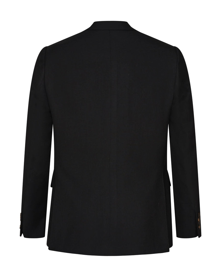 Stark Virgin Wool Twill Suit Black