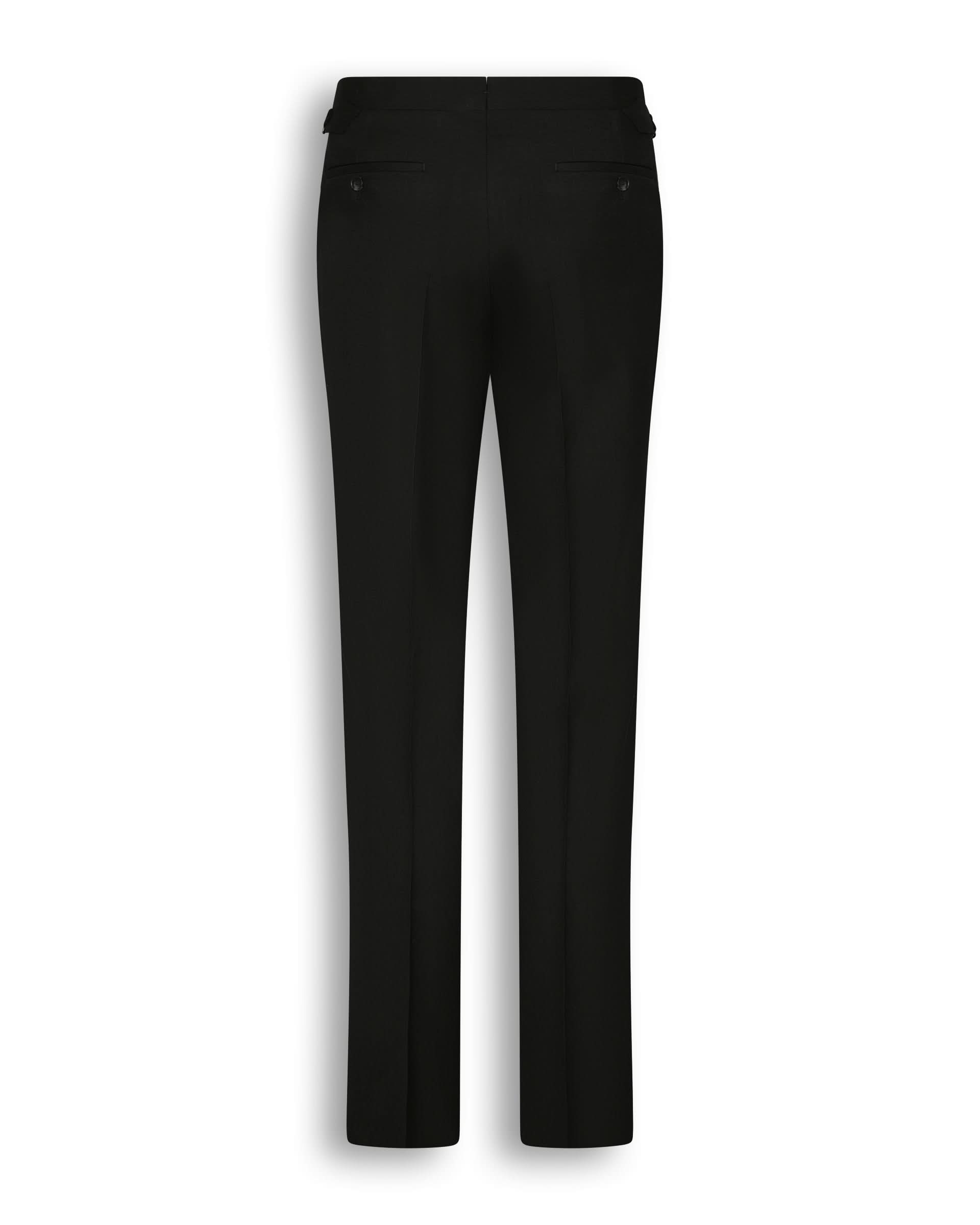 Stark Virgin Wool Twill Suit Black