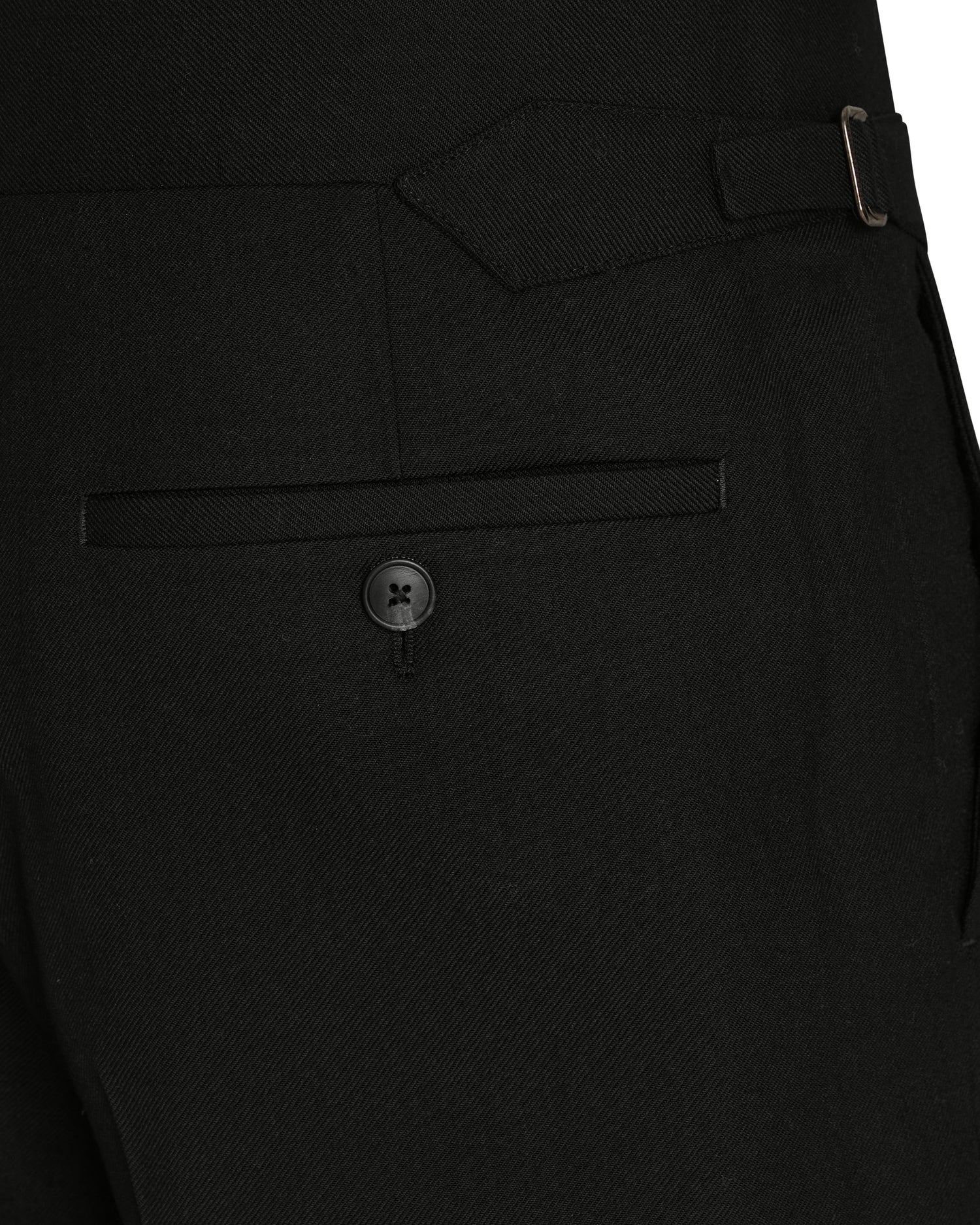 Stark Virgin Virgin Wool Twill Suit Trouser Black