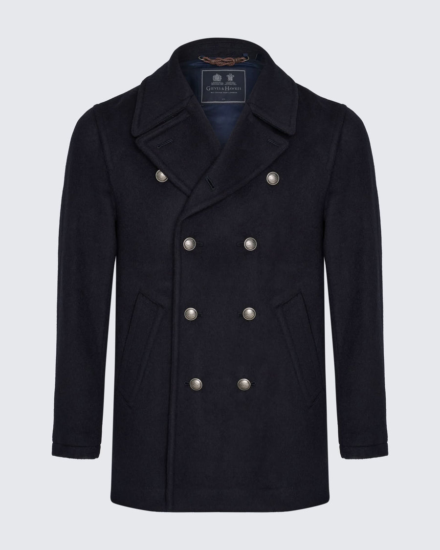 Thomas Virgin Wool Double Faced Peacoat