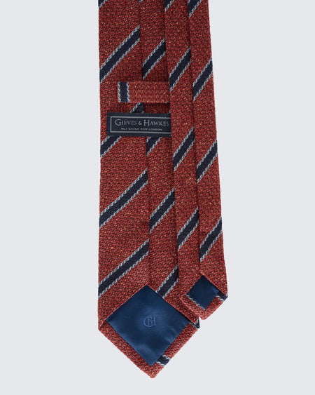 Lansberry Warm Handle Rust Stripe Tie