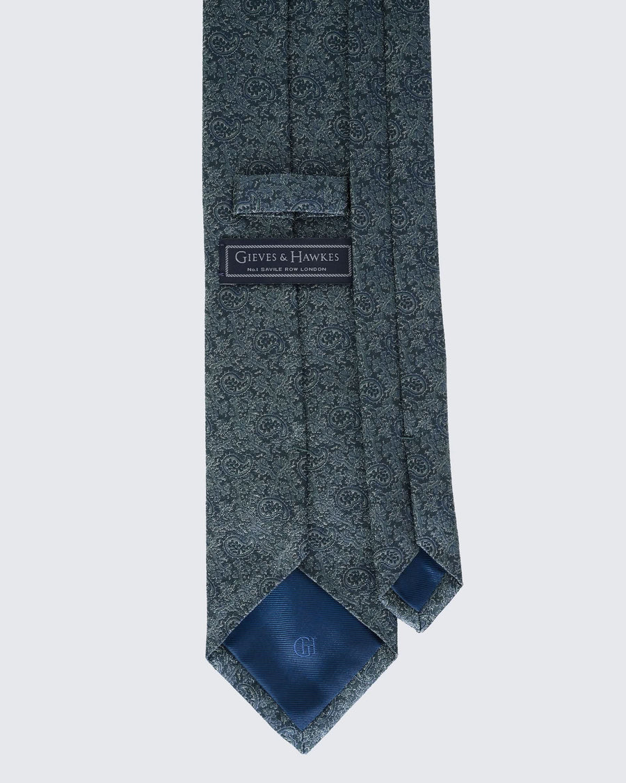 Goldsberry Paisley Dark Green  Tie