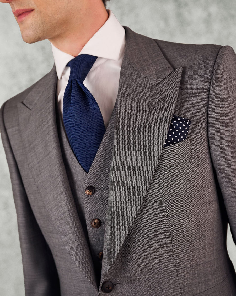 Torlese Virgin Wool Morning Suit With Single Breasted Waistcoat Grey