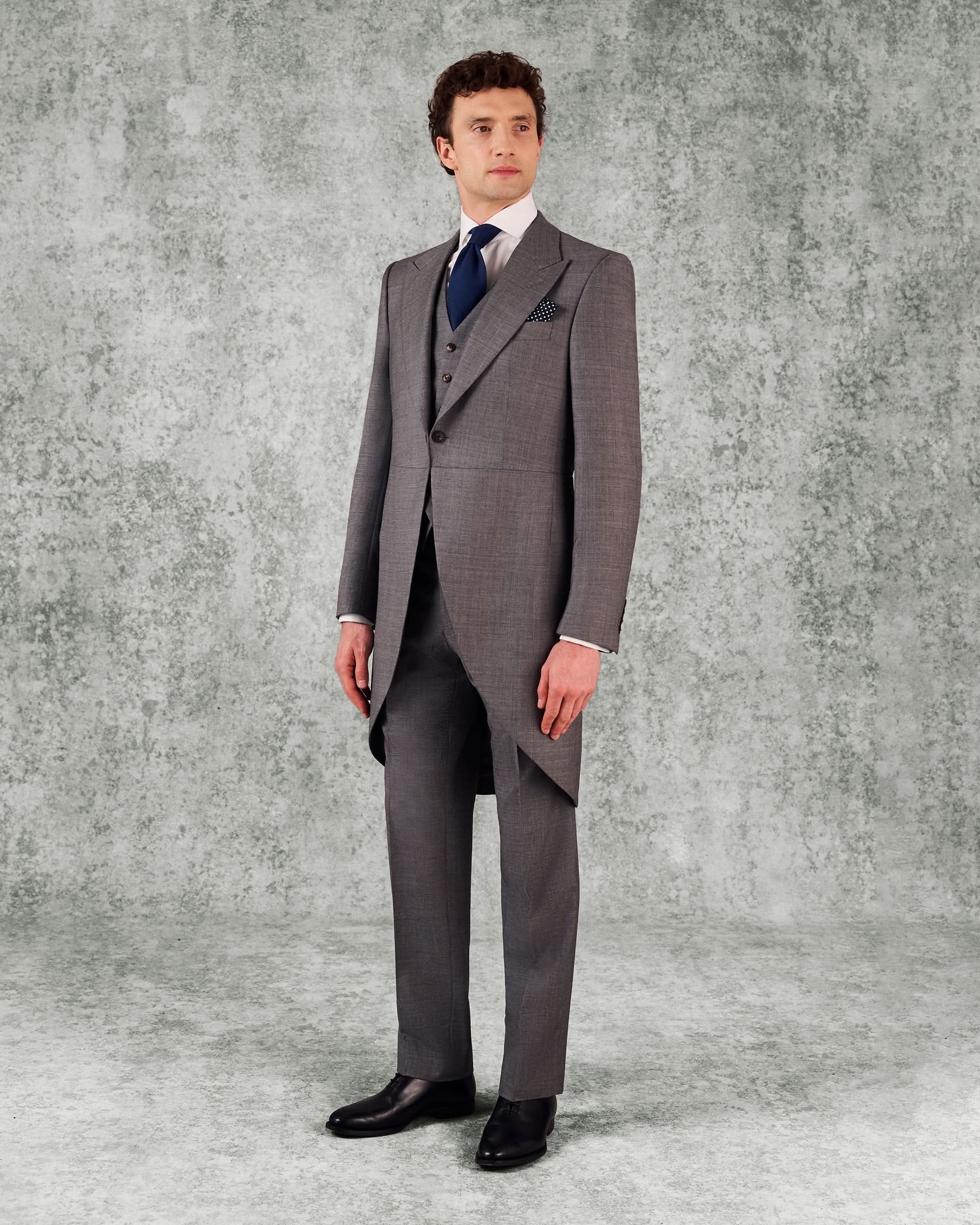 Torlese Virgin Wool Morning Suit With Single Breasted Waistcoat