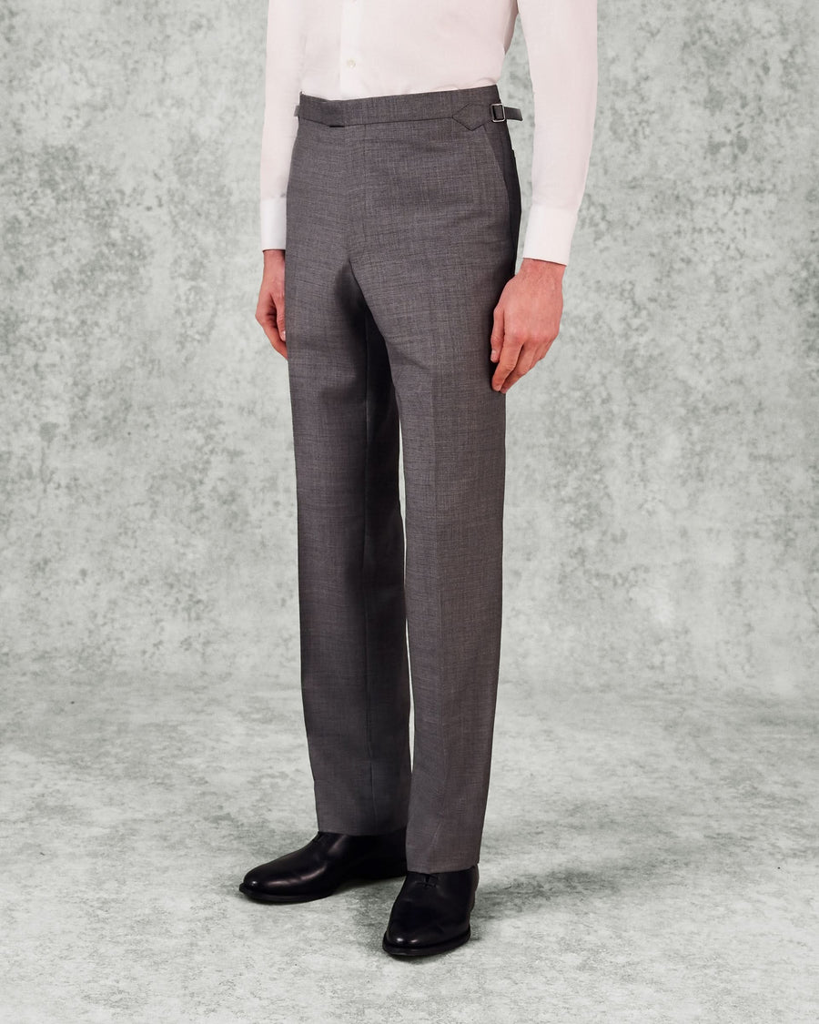 Torlese Virgin Wool Morning Suit With Double Breasted Waistcoat Grey