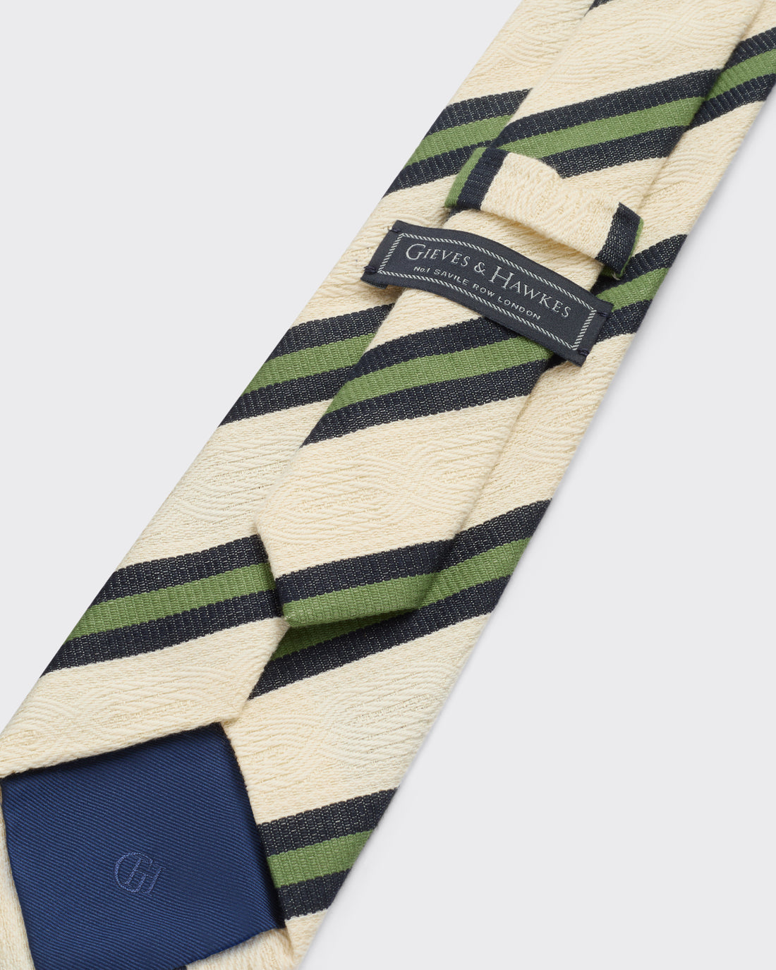 Carberry Cricket Stripe Cotton &amp; Silk Tie