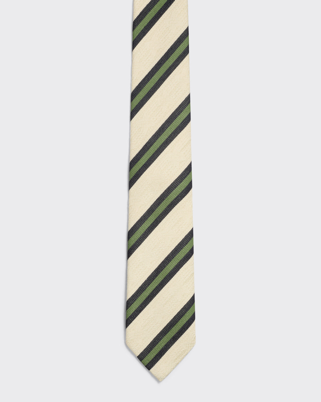 Carberry Cricket Stripe Cotton &amp; Silk Tie