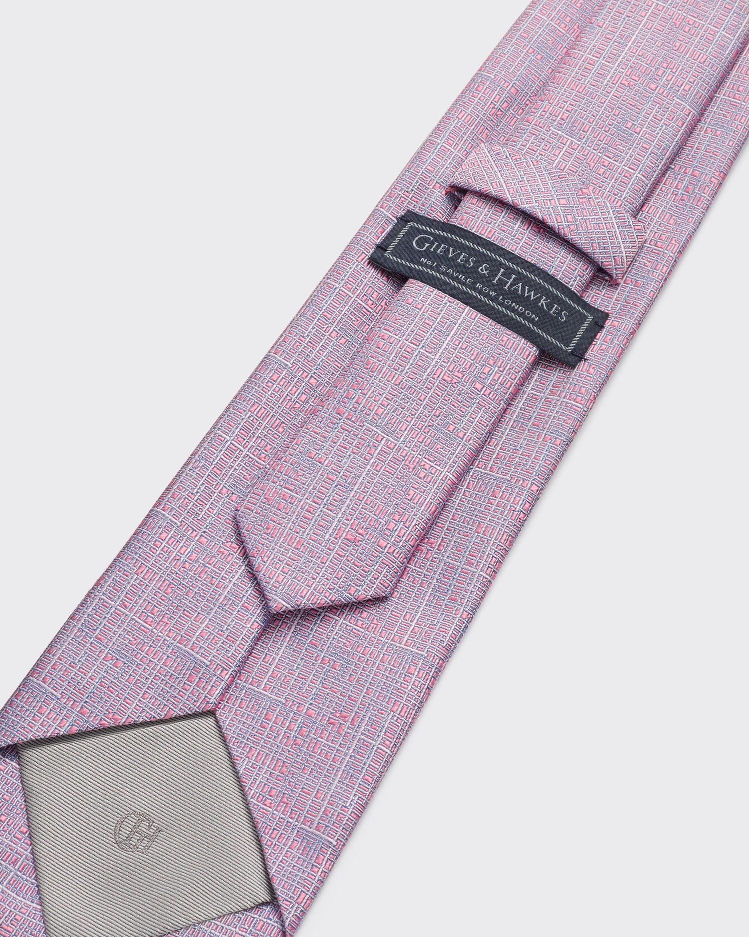Carberry Crosshatch Silk Tie
