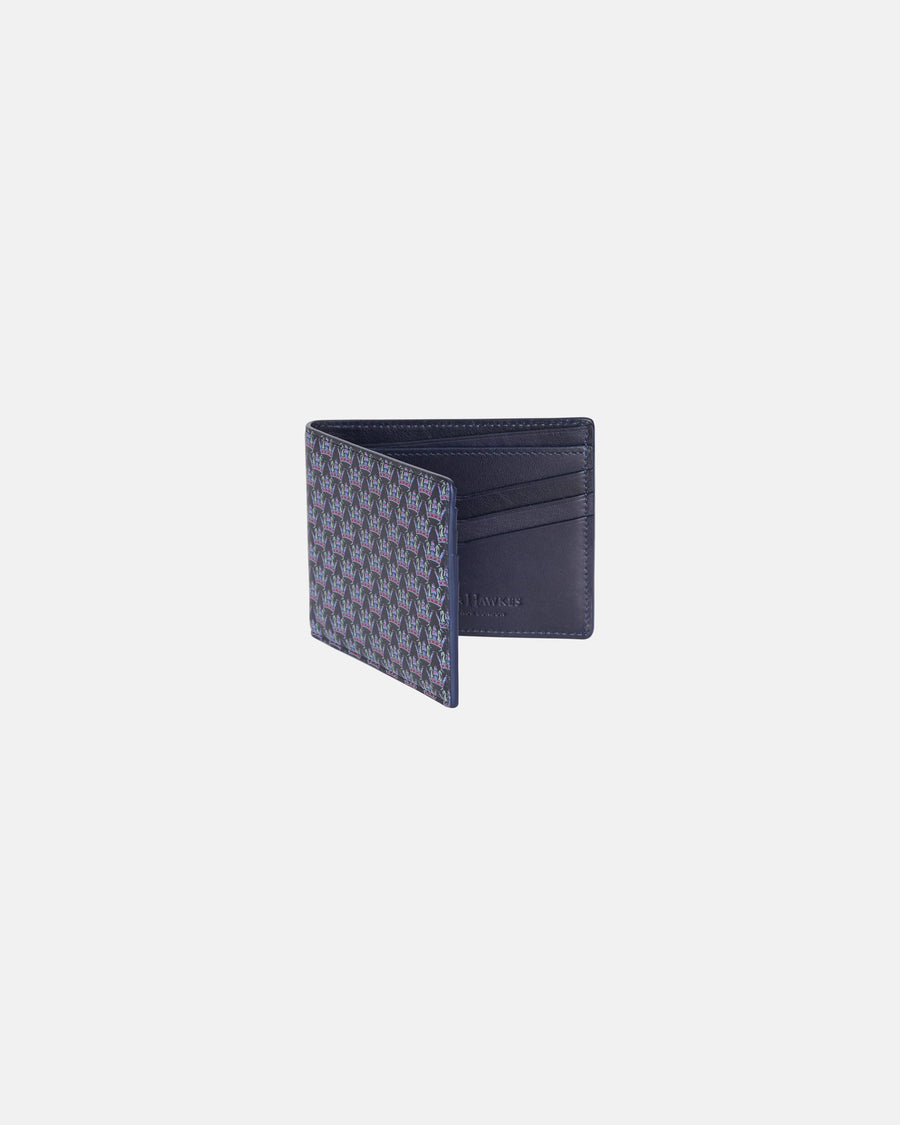 Crown Print Bill Fold Wallet