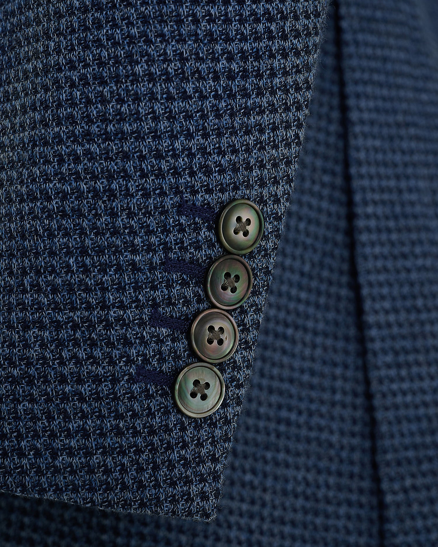 Wallis Cotton Jersey Check Blazer Blue