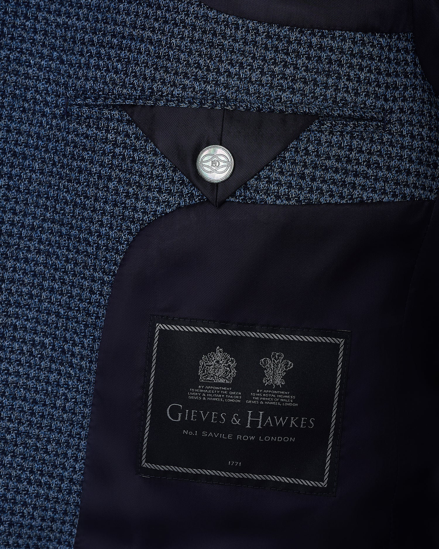 Wallis Cotton Jersey Check Blazer Blue