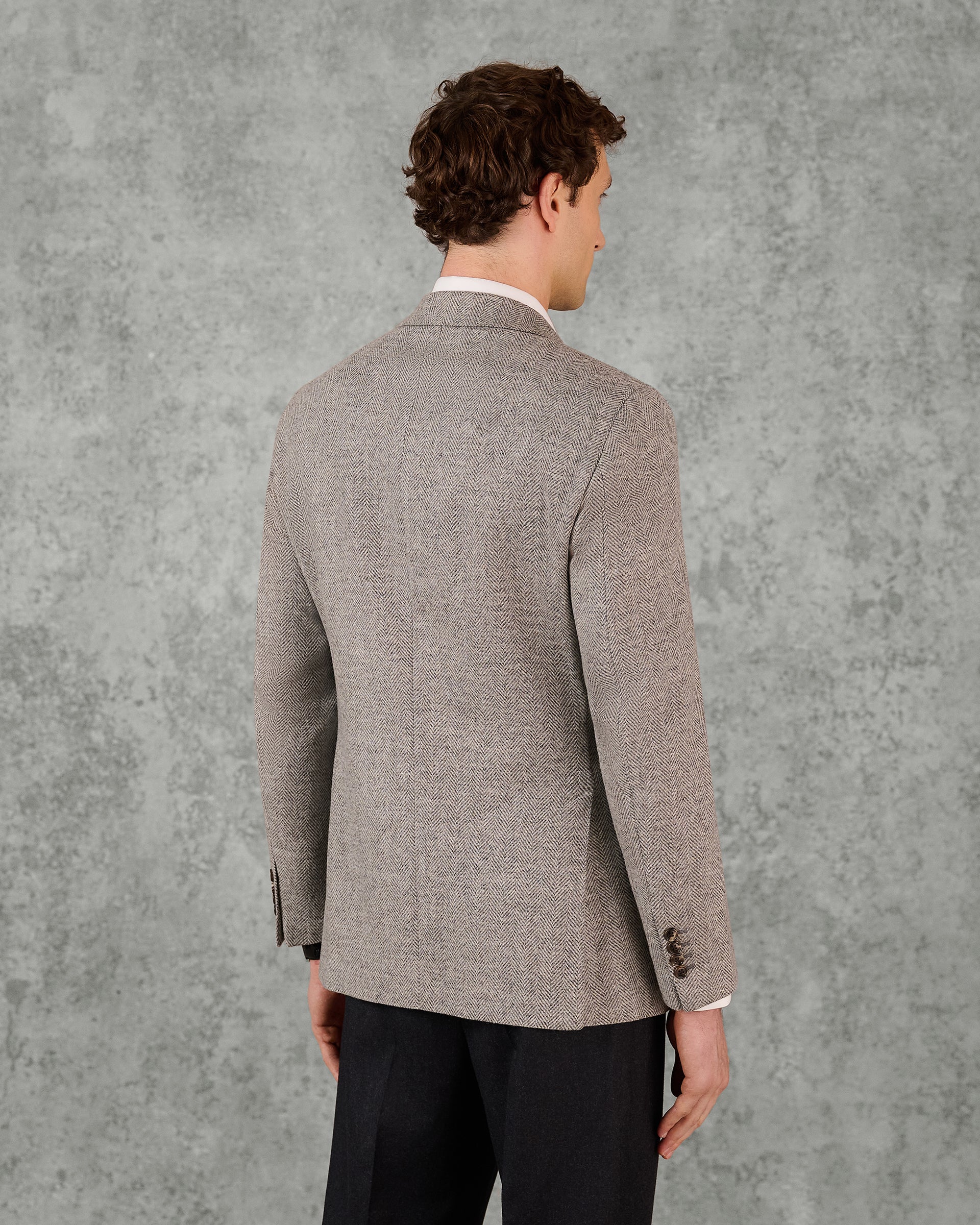 Weiss Wool Herringbone Blazer