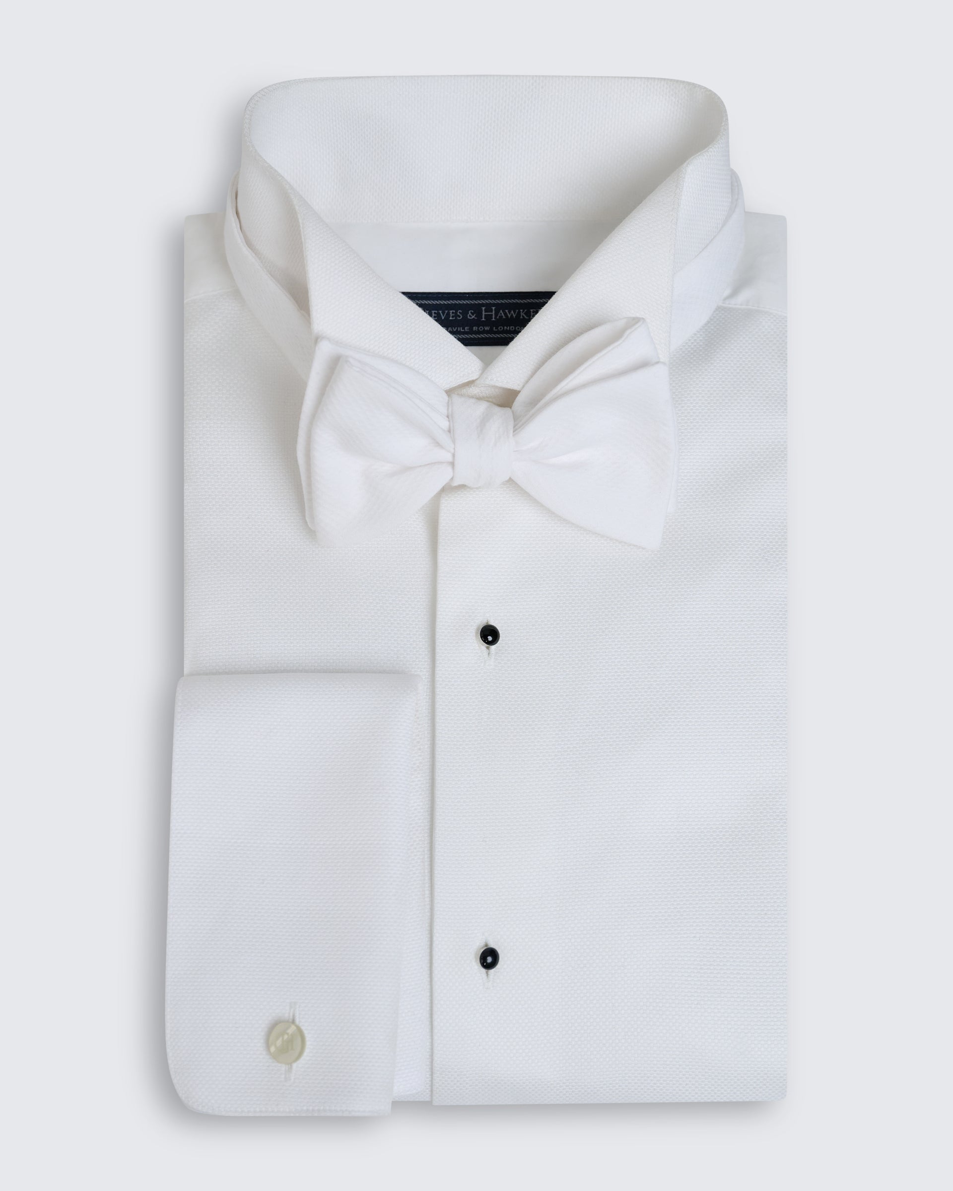 Lathom Marcella White Bow Tie
