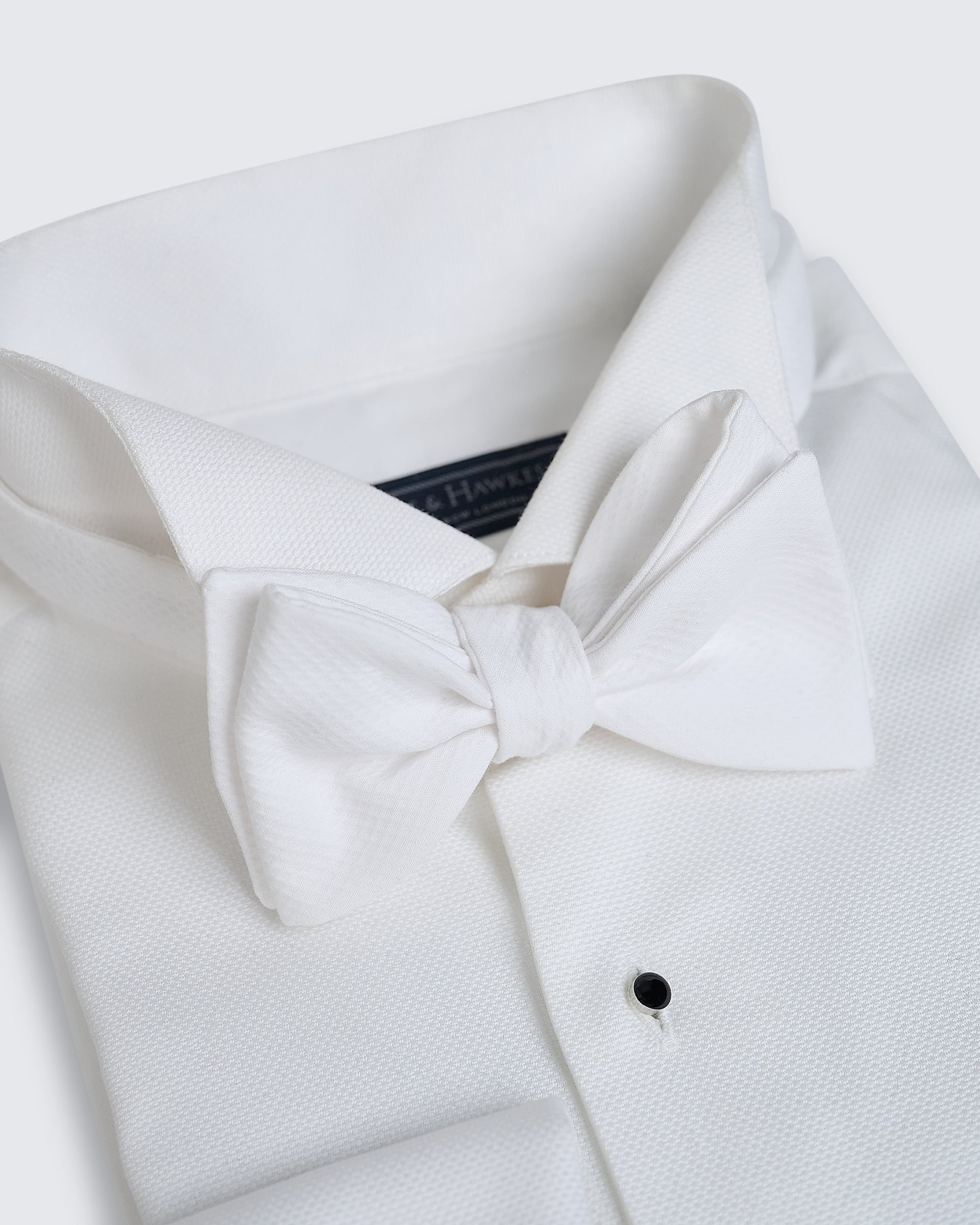Lathom Marcella White Bow Tie
