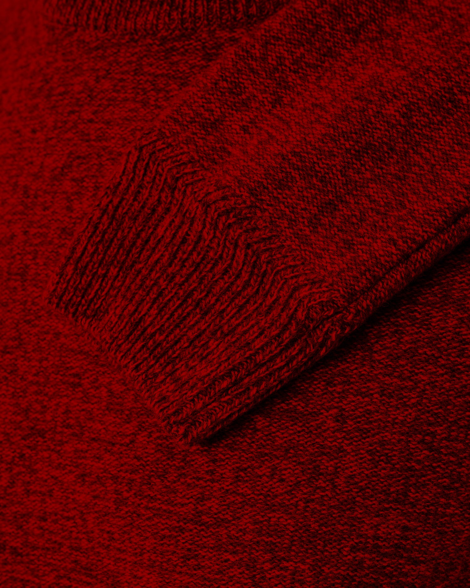 Wiley Red Roll Neck Jumper