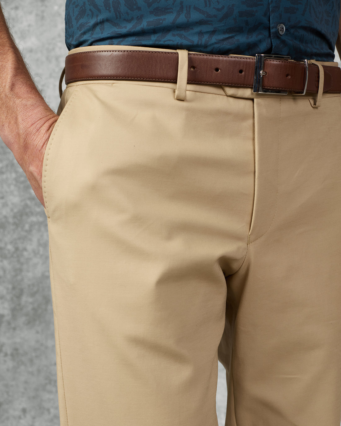 Webster Cotton &amp; Elastane Chino Plain Tan