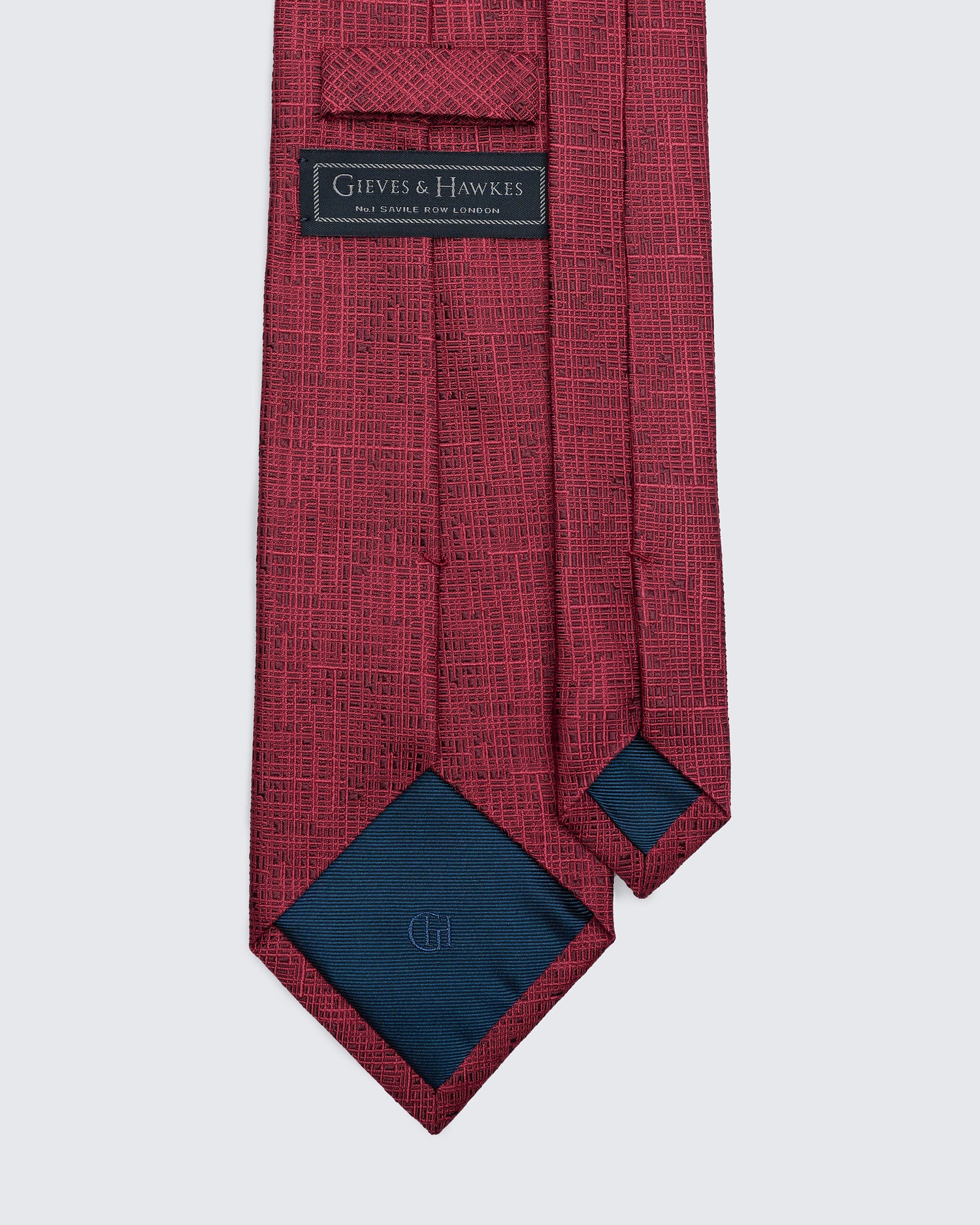 Rowberry Crosshatch Red Tie